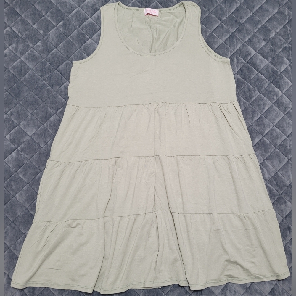 Pink Lily Sage Green Dress